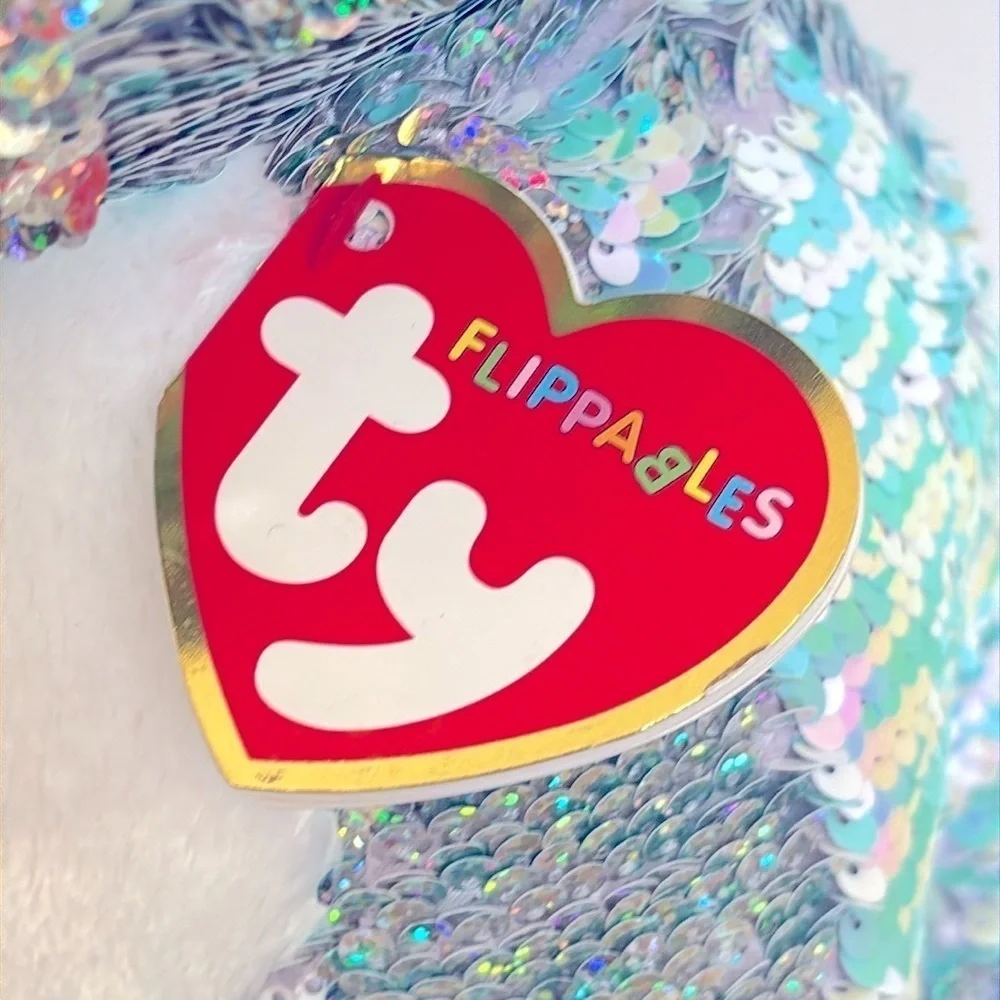 Brand New Ty Flippables Whimsy the Cat Sequins Large 16